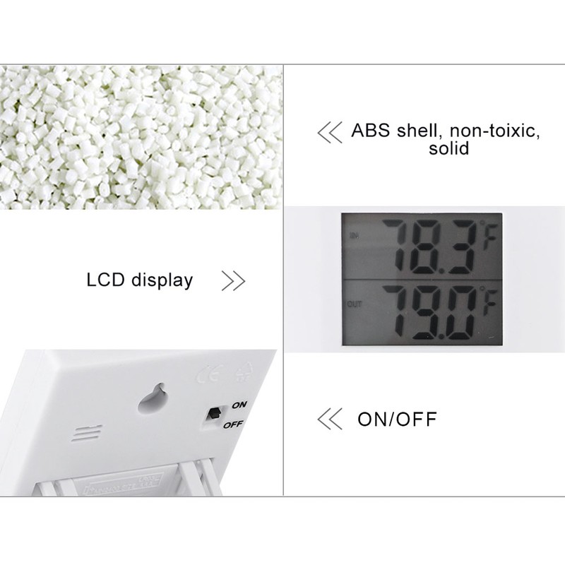 High Precision LCD Digital Indoor&Outdoor Thermometer Temperature Meter Tester Battery