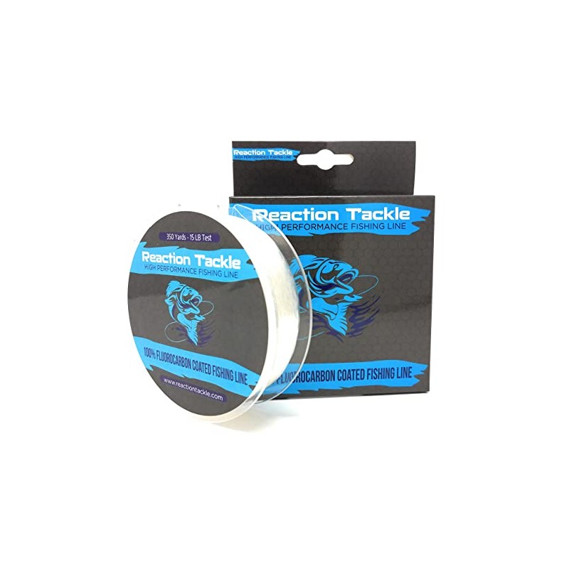 Reaction Tackle Fluorocarbon Coated Fishing Line 350m High Strength Mono