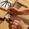 Gurxi Pack of 5 Folding Ruler White 1 Metre Plastic