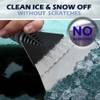 Primes DIY Black Soft Grip Ice Remover Scraper for Car