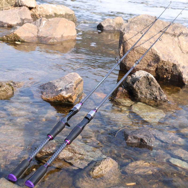 Sougayilang fishing Rods,IM7 Spinning Rod & Casting Rod, 2 Pc