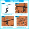Lewufe Stainless Steel Brick Wall Clips, Brick Hooks Clamp Outdoor