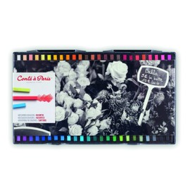 Conte Carres Crayons - 48 Assorted Colours