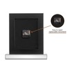 SHYFOY Luxury Crystal-Embedded Mirrored Table Clock, Elegant Decorative Clock with