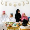 BBKON 7PCS Ramadan Decorations, Wooden Pendant Eid Ramadan Decorations for