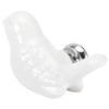 Tissting 4 Pack Bird Shape Ceramic Knobs, Elegant Bird Shape