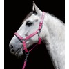 HKM Sports Equipment Stars Soft Lined Headcollar Neon Yellow Thoroughbred