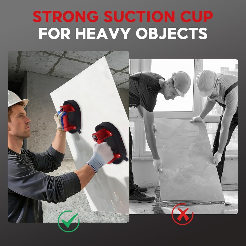 Ruppence Electric Suction Cup Glass Lifter,Tile Tools,Heavy Duty Vacuum Suction
