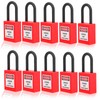 Lockout Lock 38mm, 10 Sets Lockout Tagout Padlock Security Tool