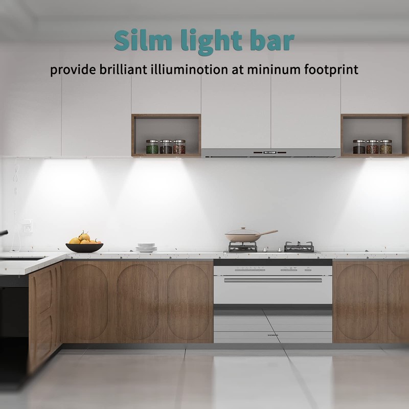 Dimmable Led Under Cabinet Lighting for Kitchen - 6 Pcs