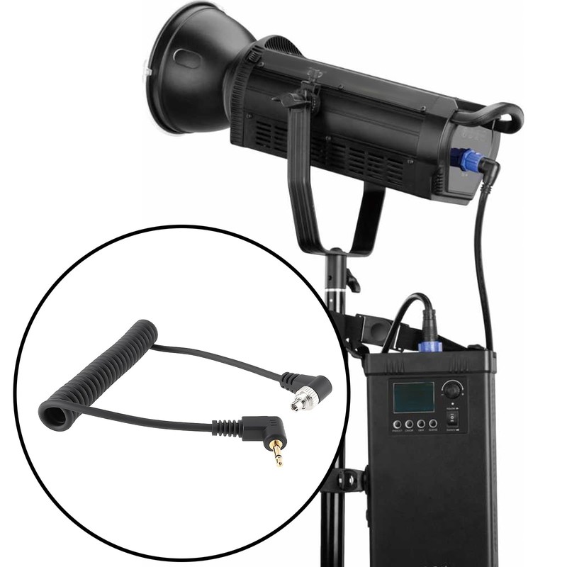 OTOTEC 2x 2.5mm to PC Bend Flash Sync Cable Compatible