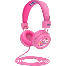 Booma Beats Wired Headphones for Kids, 3.5mm Plug (Pink)