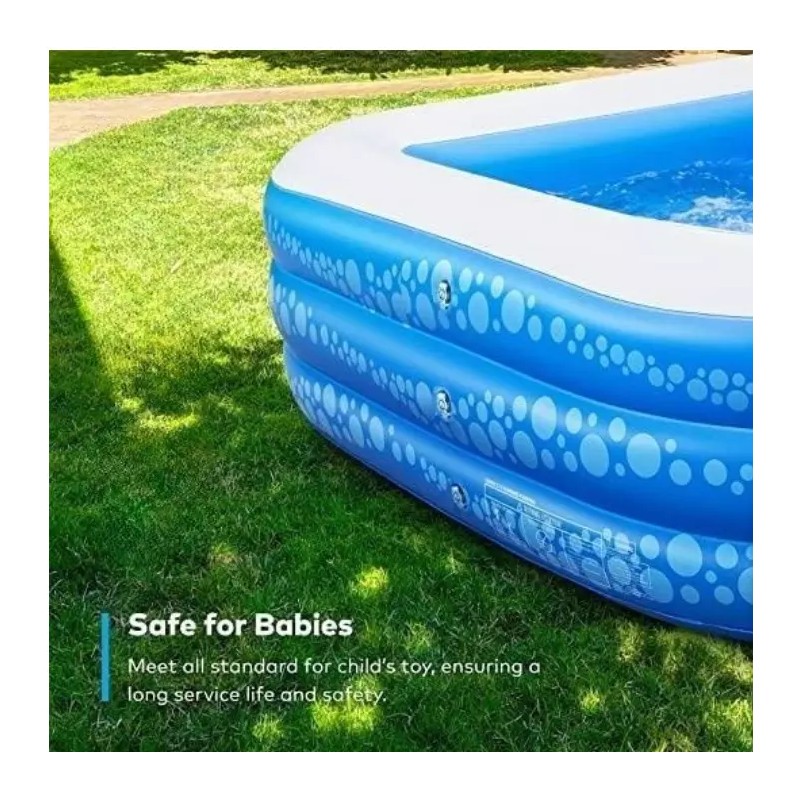 DREO Inflatable Swimming Pool, 95" X 56"X 21" Ball Pit,