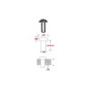 1/8" Diameter X 1/2" Length Solid Steel Round Head Rivet,