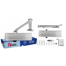 OWEL - Automatic Adjustable Door Closer for Residential/Commercial use, Heavy Duty with Slim Look, with Bracket & Easy Installation (Deluxe VE200)