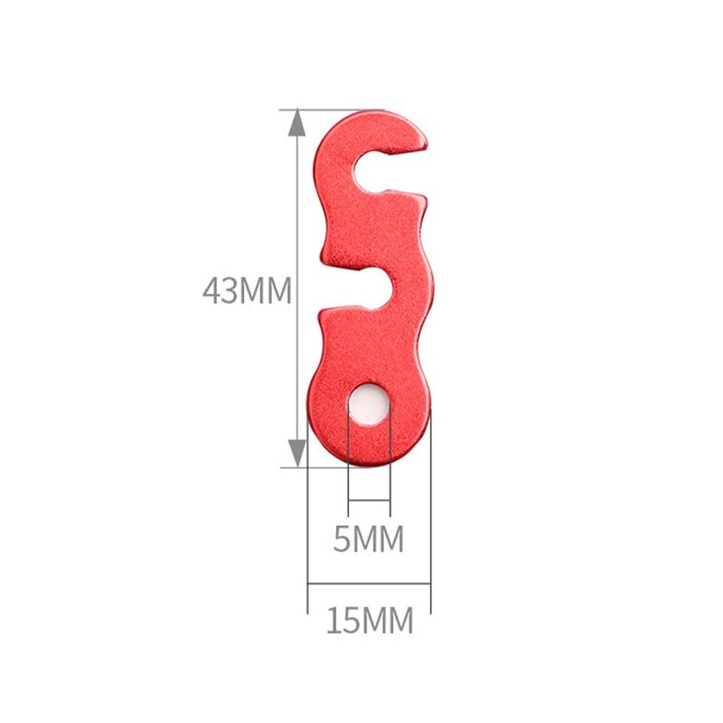 Universal Metal Fittings, Set of 10, Universal Brackets, Aluminum Rope
