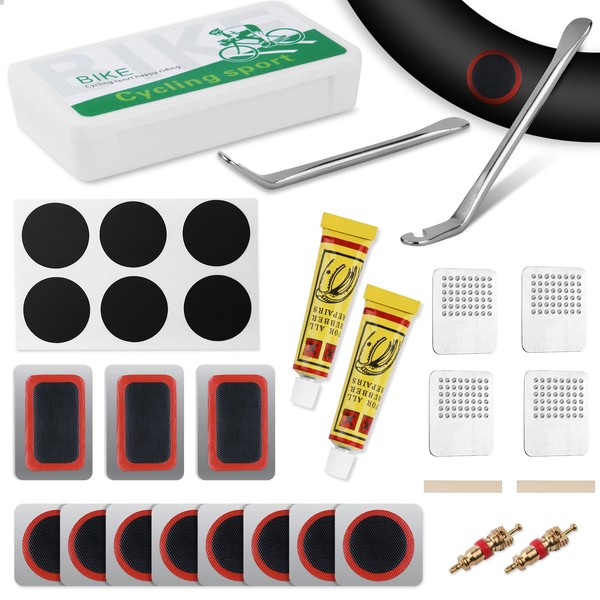 Ainiv Bicycle repair kit, 29 pieces bicycle tyre repair kit,