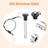 uxcell 1 Pcs Quick Release Pin, 3/8" x 2.36"(Dia. x