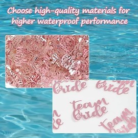 Hen Party Confetti, Party Accessories, Rose Gold Wedding Party Table Decorations Confetti, Glitter Decor Bridal Shower Engagement Party - 30g