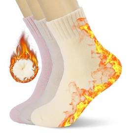 KANAV Boot Socks for Women - Warm Winter Thick Thermal Cute Cozy Comfy Slouch Soft Chunky Crew Socks