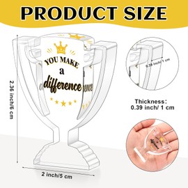 Odin Ventures 20 Pcs Employee Appreciation Acrylic Award Appreciation Trophy Employee Acrylic Trophies Award Gifts for Worker Adults Kids Staff Team Gifts Thank You Plaque for Recognition.