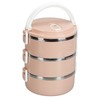 Portable 304 Stainless Steel Bento Lunch Box Thermal Cylinder Lunch