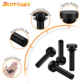 24 Pack WB02X24790 Grate Rubber Feet by Blutoget -Fit for GE Gas Stove Top Range Grate Foot Rubber Pads-Grate Foot Replaces 4455270, AP5989801, PS11729077, EAP11729077 GE Stove Rubber Grate Feet