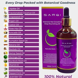 Aceite Para El Crecimiento Del Cabello, Sérum Capilar 100% Natural Con Batana, Biotina, Ricino, Semillas De Calabaza, Argán, Coco, Jojoba Y Romero. Mascarilla Densificante Eficaz Para La Caída