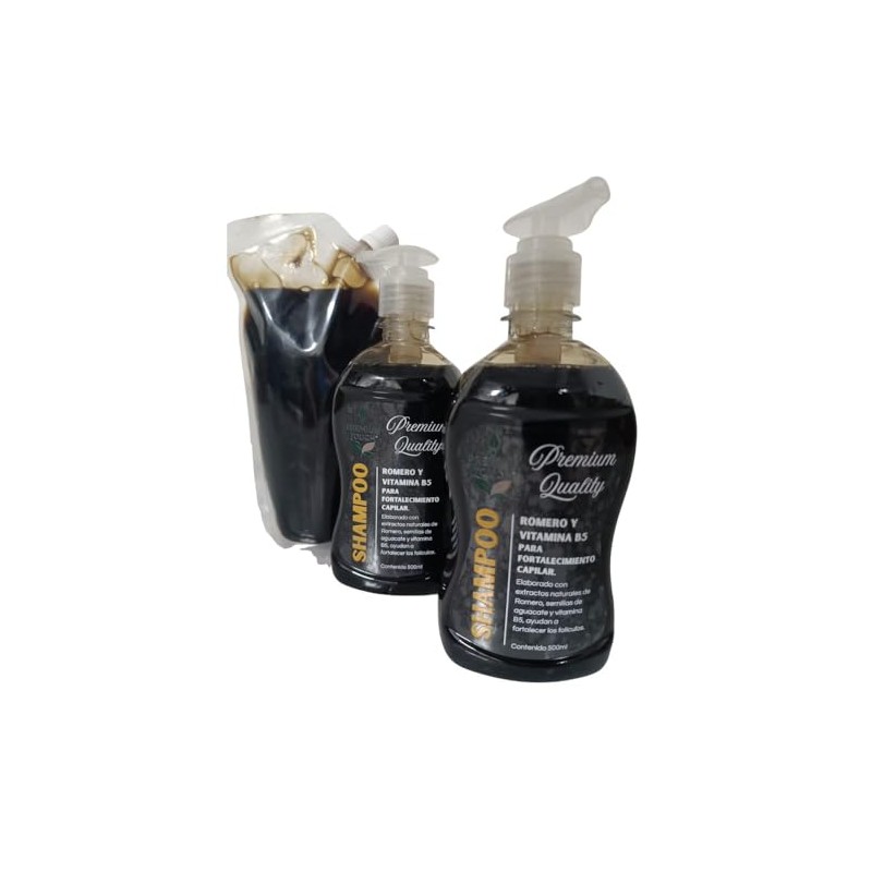 Shampoo Capilar Premium Touch con Extracto de Romero y Vitamina