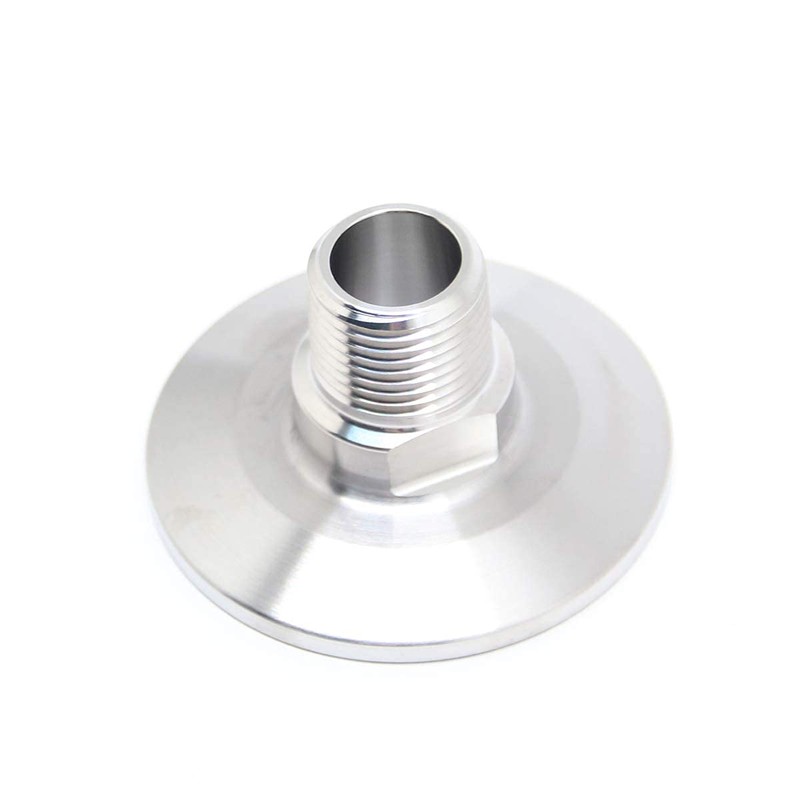 QiiMii 1.5" Tri Clamp Tri Clover Fittings to NPT 3/8"