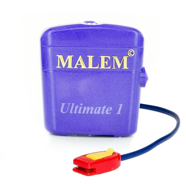 Malem Ultimate PRO Purple Bedwetting Alarm with Loud Sound and Strong Vibration