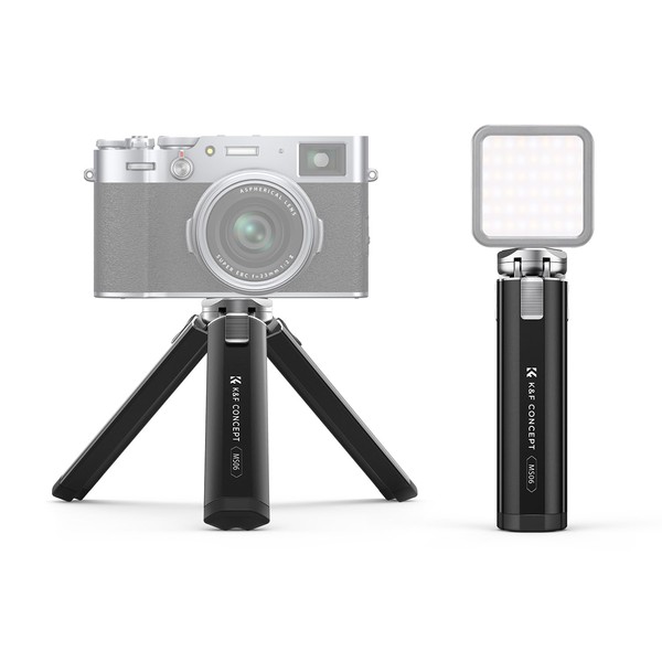 K&F Concept 130mm Metal Mini Tripod for Camera Phone Fill