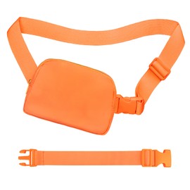 jealkip Fanny Pack with Strap Extension for Women and Men Crossbody Bag Belt Bag Bum Bag with Adjustable Strap for Hiking Workout Sports Travel Gifts for Teen Girl Orange