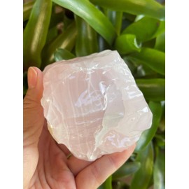 GAF TREASURES X-Large Pink Calcite Calcite Rough Natural Stones, Raw Calcite Pink Crystals (0.5-1 Pounds)