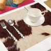 Walmsco Placemats Brown Cow Texture Decor For Dining Room Kitchen