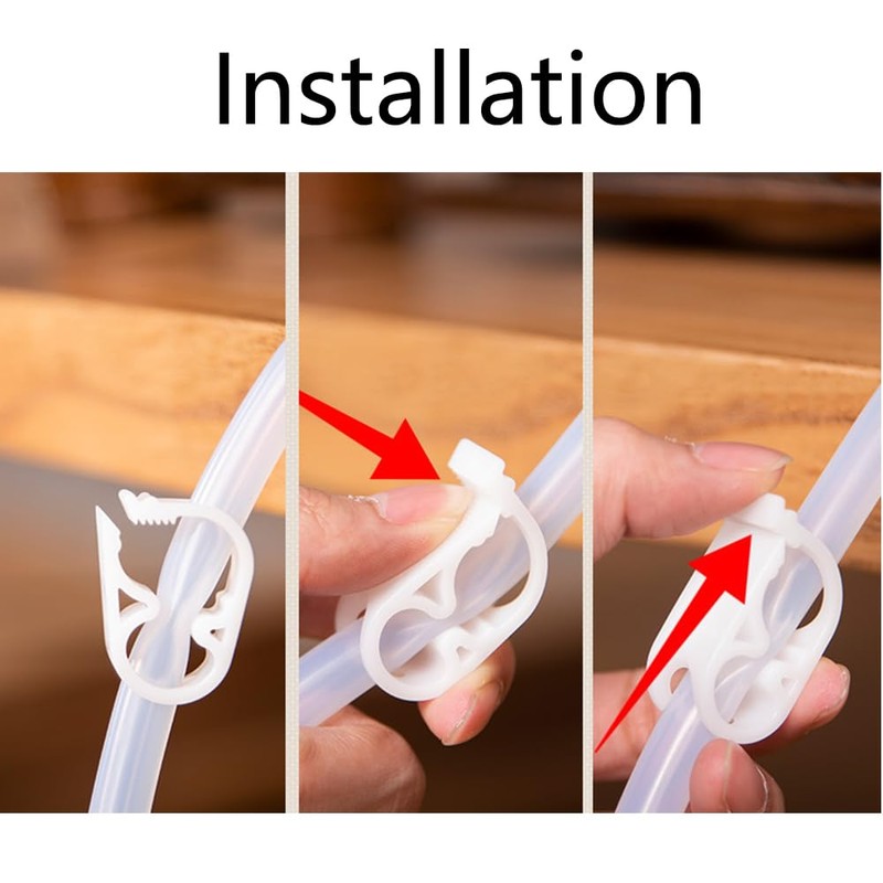 Water Flow Control Tube Clamp, 4 Pcs 5-8mm Plastic Adjustable