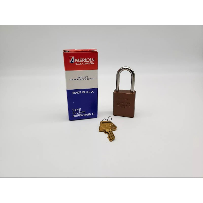 American Lock Padlock 1106D Solid Body 1.5" Shackle Dark Bronze