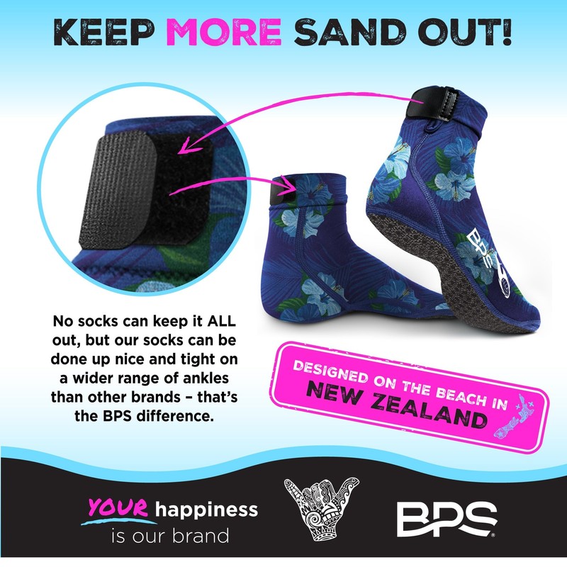 BPS New Zealand ‘Piha’ Beach Volleyball Socks Sand Soccer Socks