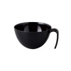 petit aide soup bowl with handle black HS-N36