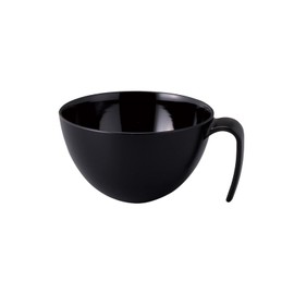 petit aide soup bowl with handle black HS-N36