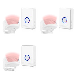 Greencycle Motion Sensor Door Chime for Business,Visitor Alert Chime,Plug in Doorbell Wireless,48 Ringtones, 5 Levels Volume,Easy Installation,1300ft Long Distance,97dB,for Home,Office,Hotel,3PK