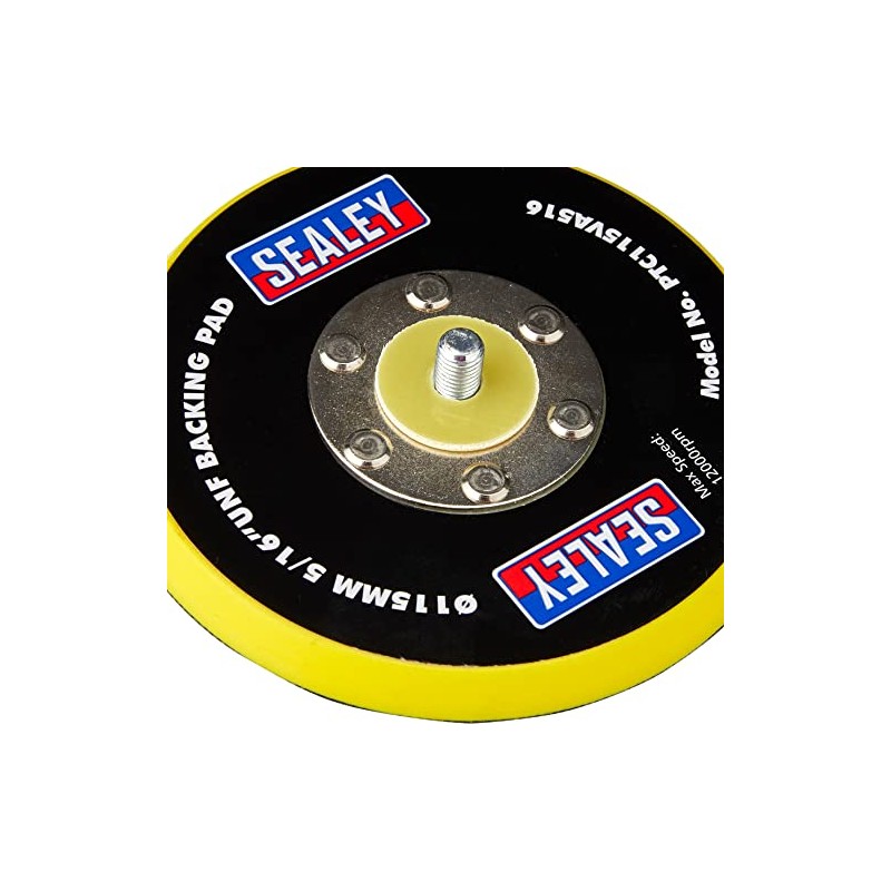 Sealey PTC115VA516 Hook & Loop Backing Pad Ø115mm 5/16"UNF