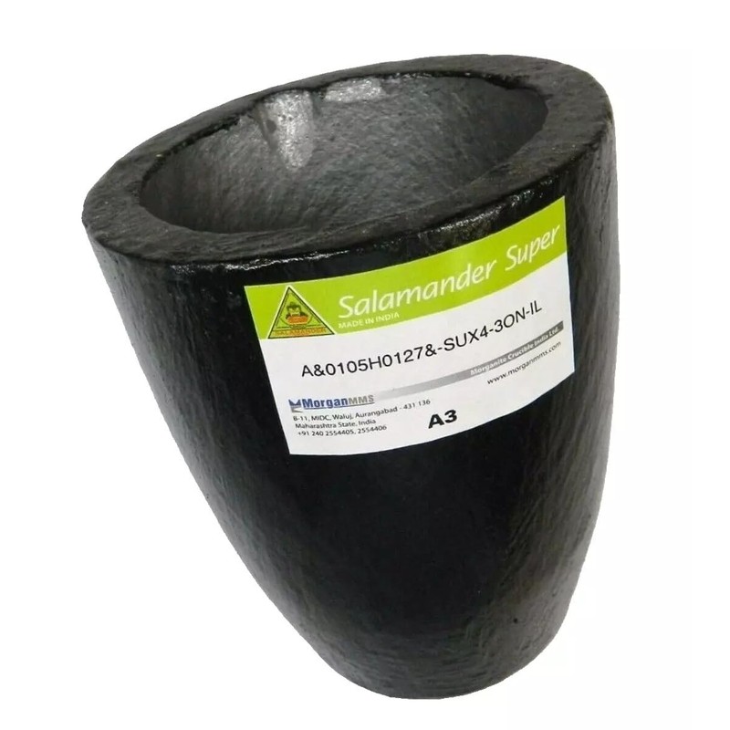 A-3 Salamander Gold Melting Crucibles Clay Graphite Super A3 Crucible