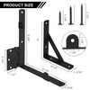 Securitoday Gate Hardware Kit for Wood Fence, Corner Brace Bracket,