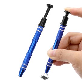 CARPEDIEM Pick Up Tool Diamond Jewelry Tweezers Rough Diamond Grabber Jewelry Pick Up Tool Auxiliary Tool Hobby Tool Long 4 Claw Clip Total 2 Pieces