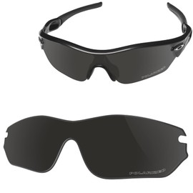 Vaep Polycarbonate Replacement Lenses for Oakley Radar Edge OO9184 - Extended Polarised, Jet black, Radar Edge