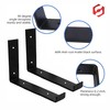 SUL Heavy Duty Floating Mild Steel Shelf Brackets with Lip,