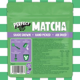Perfect Ted | Blueberry 75g | Ceremonial Grade Latte Powder | Japanese Matcha Tea Powder | Matcha Fuel (30 Servings)