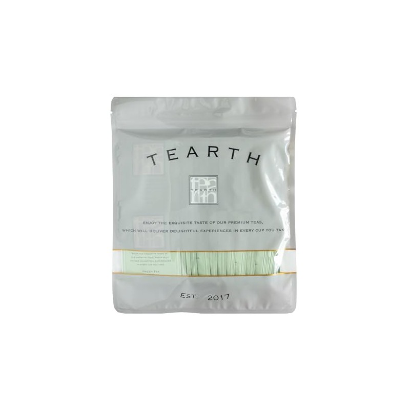 TEARTH Japanese Tea Green Tea Bags, Individual Packaging, 28 Bags