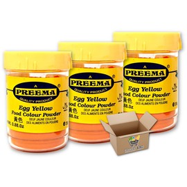 Food Colouring Tubs Set | EGG YELLOW | Small Tubs 3x25g | Perfect for Baking and Cooking Grocery King